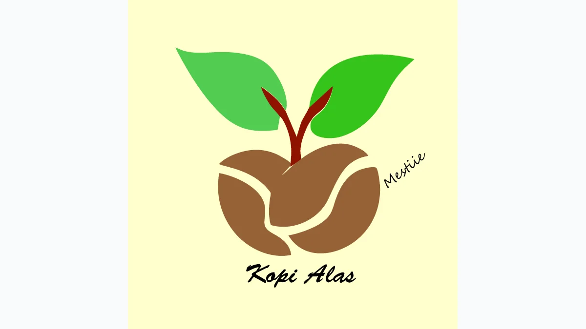 Desain Logo Kopi Alas